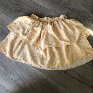 No boundaries Floral Yellow Skirt